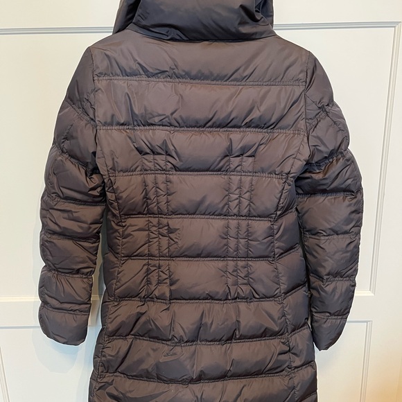 Moncler Metallic Silver Jacket with Black Knit Collar - Picture 4 of 11